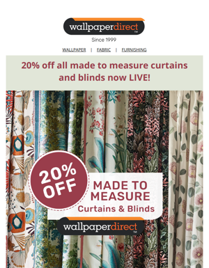20% Off Our Made To Measure Service....
