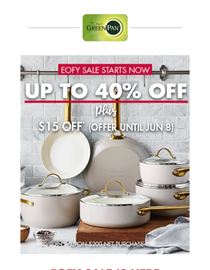 Up To 40% Off 🔥 Be An Early Bird And Save Your Money On PFS-free Cookware 🍳
