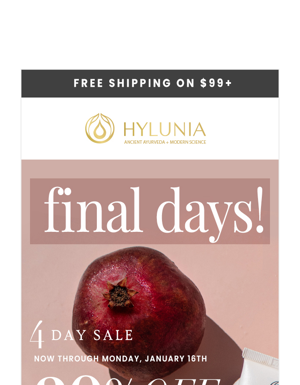 Final Days! Extra 20% Off Sitewide Sale