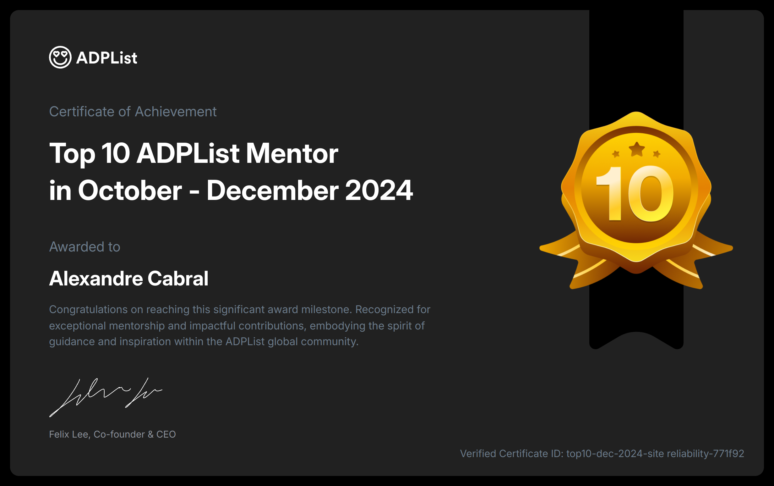 image of certificate