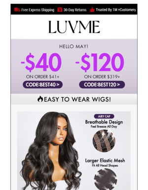 Save $120 On Trending Hot Wigs🙌