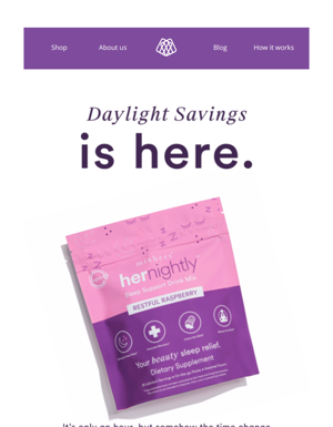 Avoid The Daylight Savings Hangover. 💤