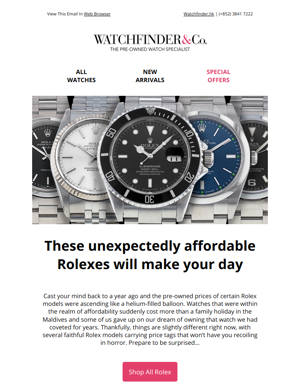 5 Surprisingly Affordable Rolexes