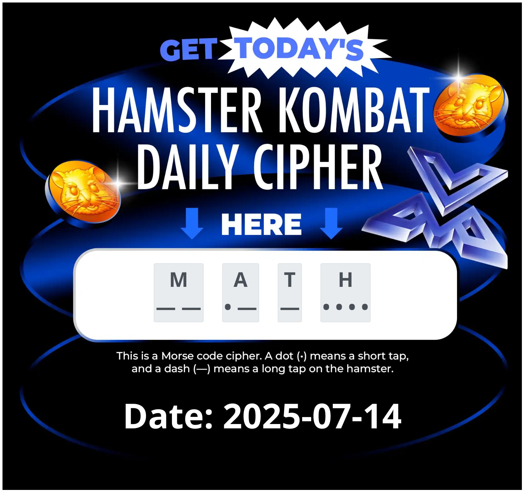 Today’s Hamster Kombat Daily Cipher Code