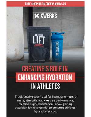 Creatine’s Role In Enhancing Hydration In Athletes