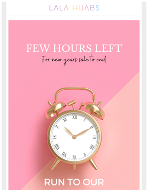 Only A FEW HOURS LEFT!