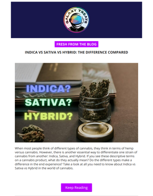 Indica Vs Sativa Vs Hybrid: The Difference Compares