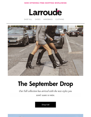 The September Drop Is Here
