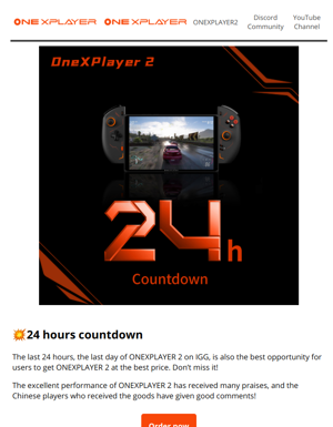 24 Hours Countdown - ONEXPLAYER 2