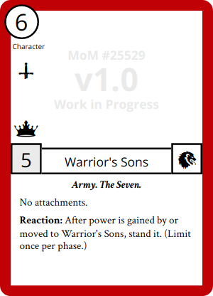 Warrior's Sons