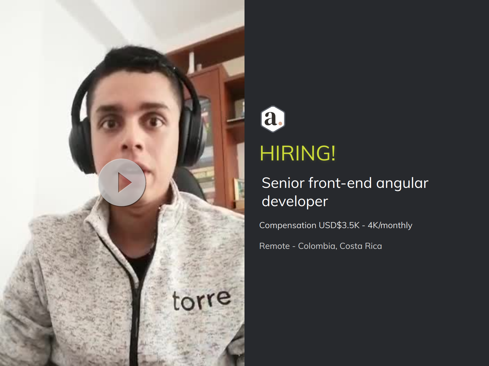 Senior Front-end Angular Developer At Adoreal | Torre