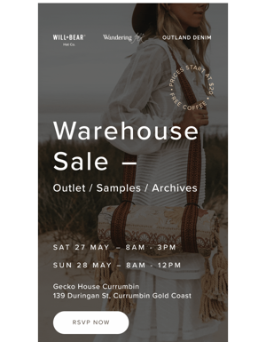 Warehouse Sale Incoming 🤠