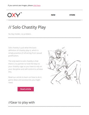 Solo Chastity Play? We Got You.