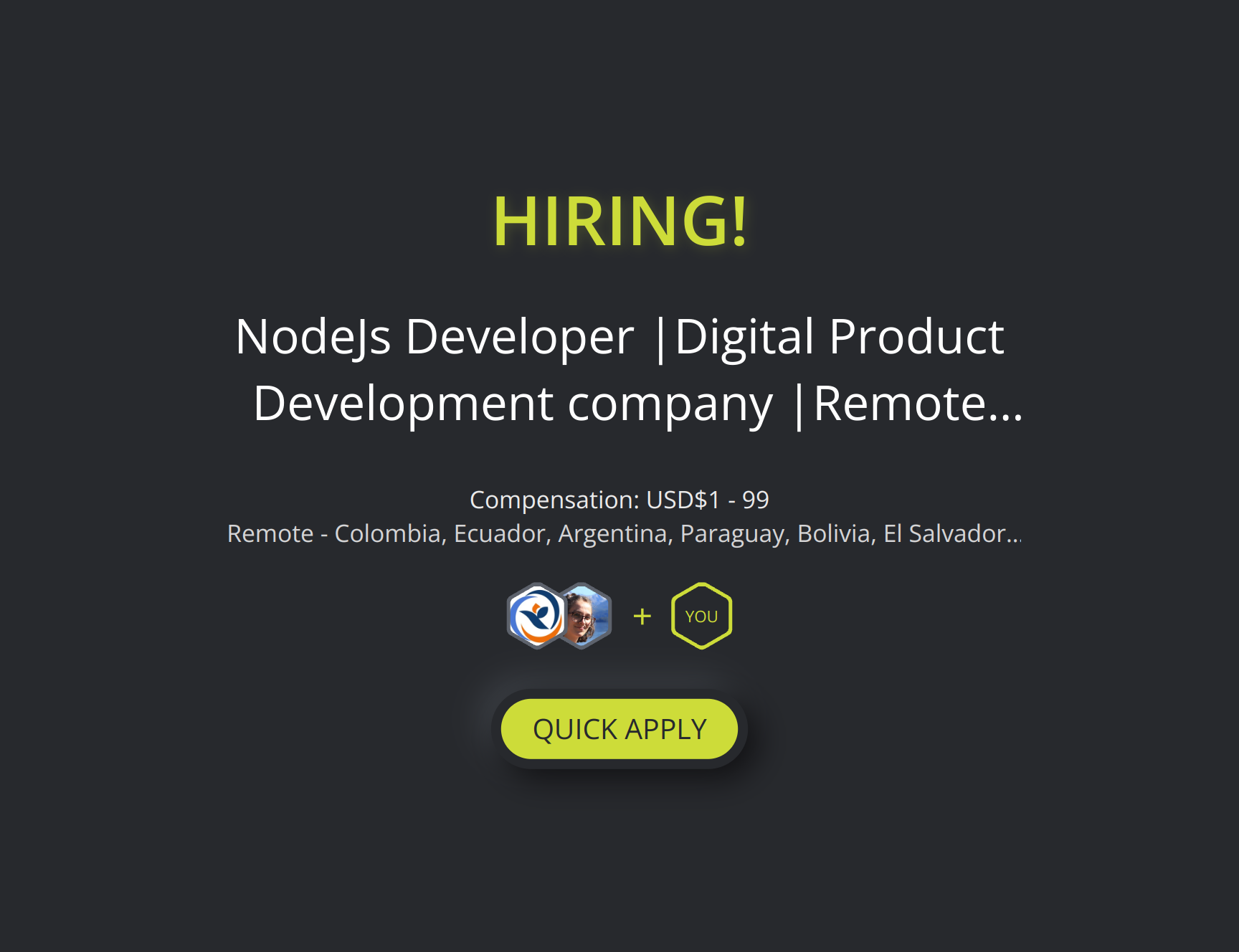 NodeJs Developer |Digital Product Development company |Remote from ...