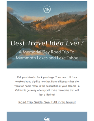 Memorial Day Weekend Road Trip To Tahoe And Mammoth!