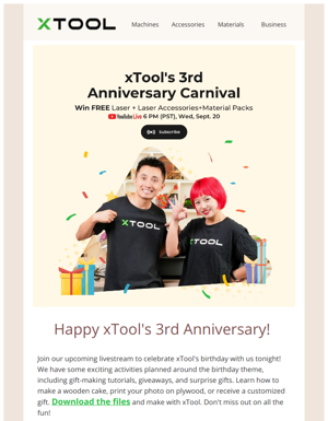 LIVE Wednesday | Celebrating The 3rd Anniversary Birthday With XTool 🎂