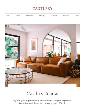 Castlery Renew: Up To 50% Off.