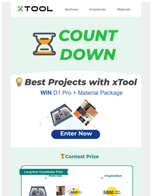 Get Free Design Files & Win A D1 Pro! Submit Your XTool Projects Now