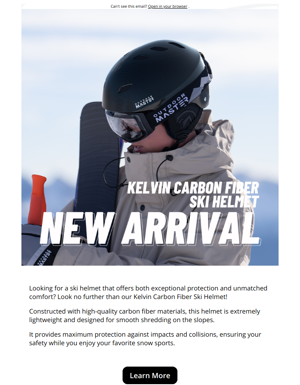 Redefine Safety & Comfort With Kelvin Carbon Fiber Ski Helmet