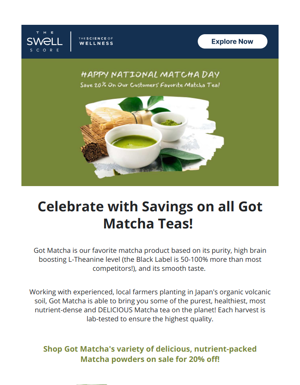 Celebrate With Savings For National Matcha Day