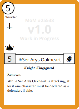 Ser Arys Oakheart