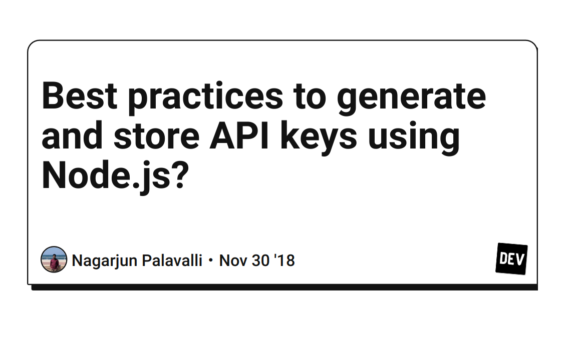 Api Key Generator Node Js