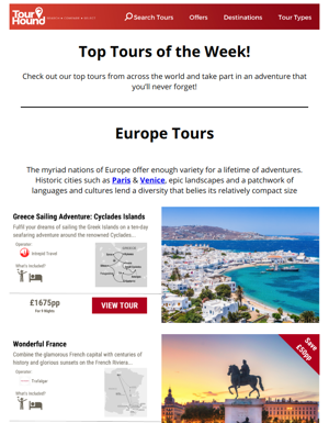 This Week's Top Tours! 🏆