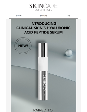 Introducing Clinical Skin's New Hyaluronic + Peptide Serum