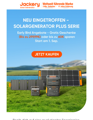 🌞Jackery Nachhaltige Solargeneratoren Der Nächsten Generation Sind Bald Erhältlich!