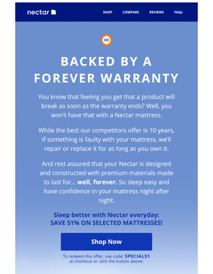 Forever Warranty? We've Got You Covered 😉