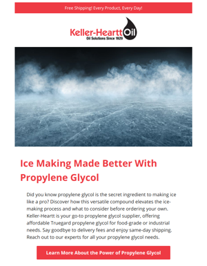 Ice Making Made Better With Propylene Glycol 🧊