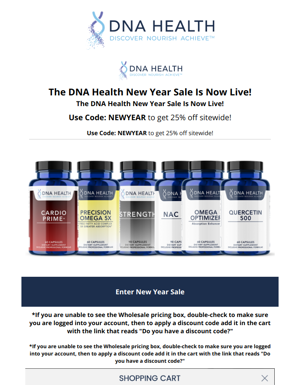 Take 25% Off DNA Health For The New Year!