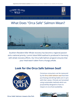 Have You Heard Of Orca Safe Salmon? 🐳
