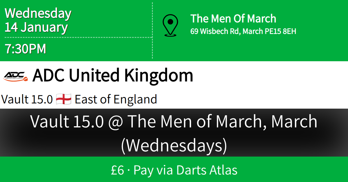 Vault 15 0 The Men of March March (Wednesdays)