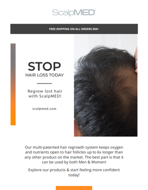 STOP Hair Loss TODAY With ScalpMED®