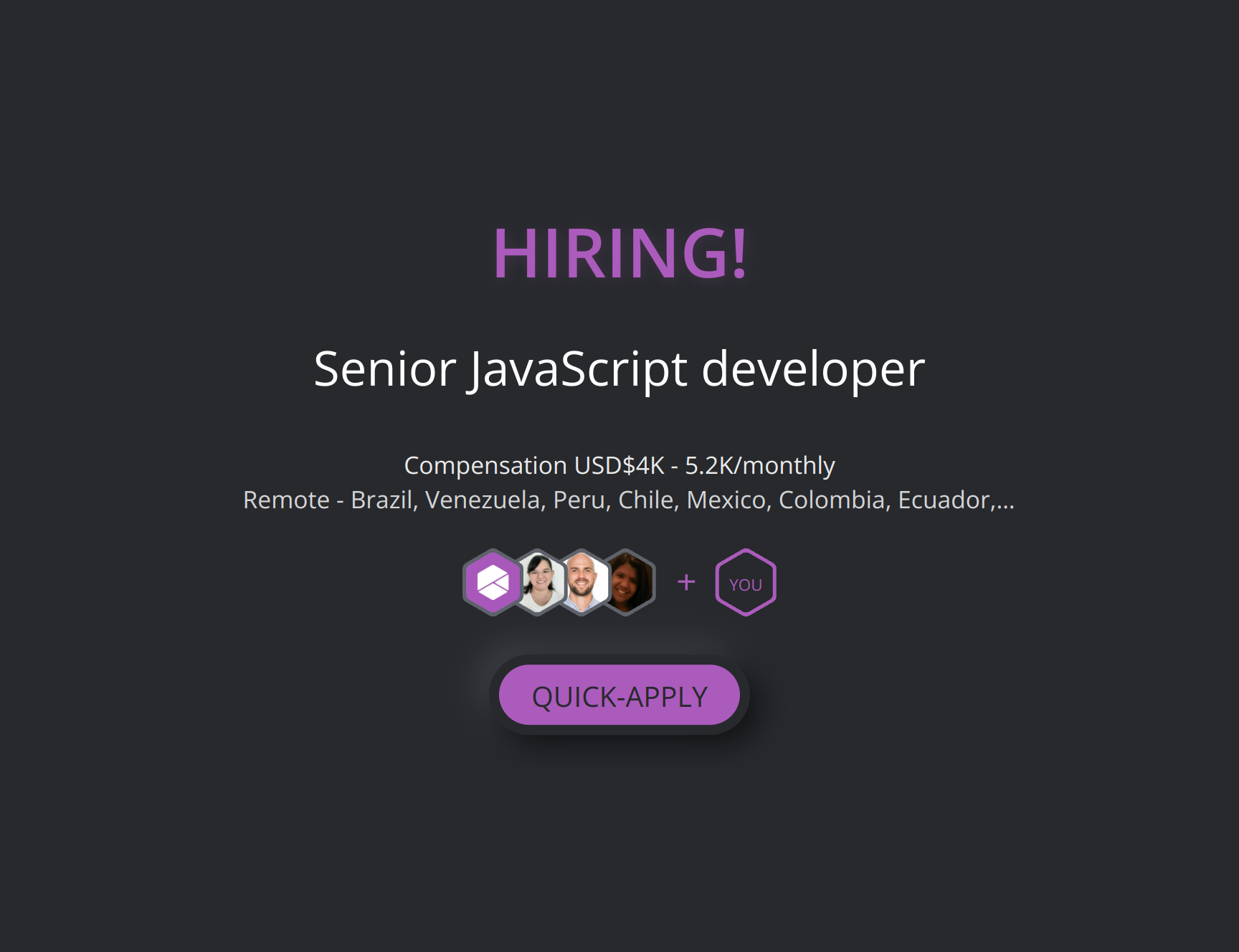 Senior JavaScript developer at Zipdev | Torre