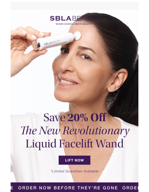 The Revolutionary Liquid Facelift Wand In 20% Off! Ends Soon!