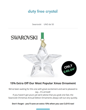 Swarovski Annual Edition Ornament 2023 Is Now Available