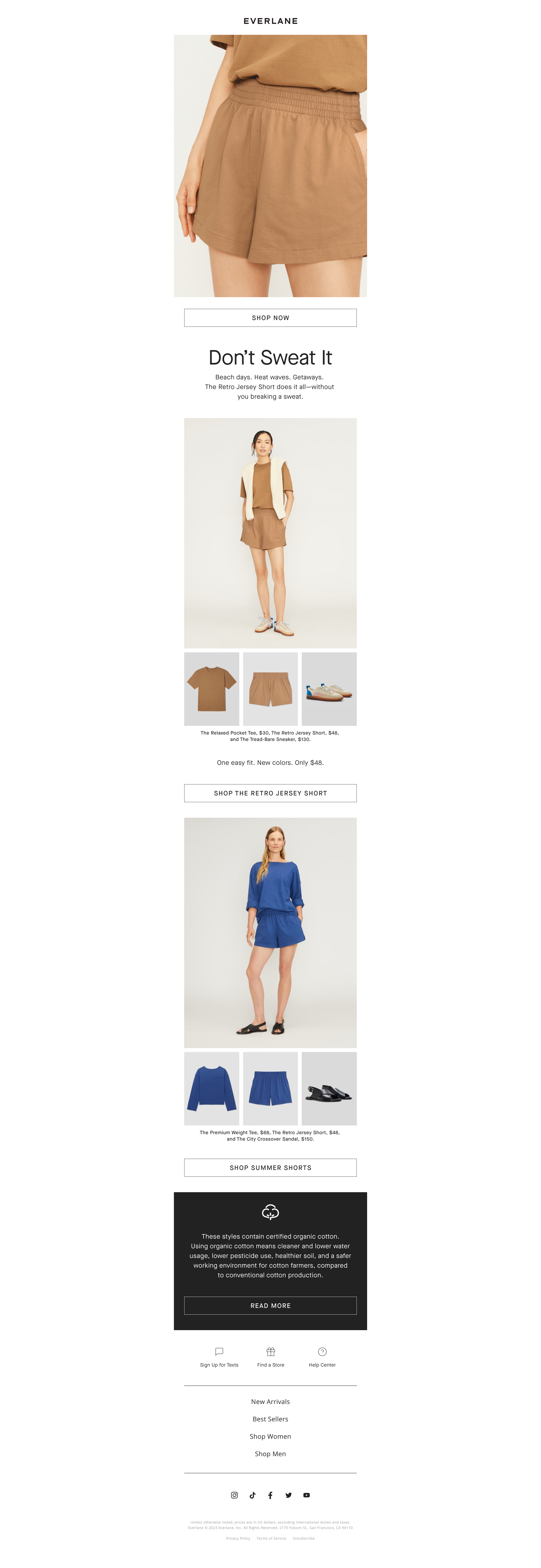 Your Go-To Summer Short - Everlane Newsletter