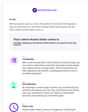 Take Control Of Your Retirement Investing And Save On Taxes With Rocket Dollar