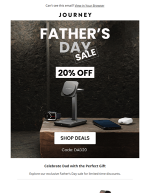 🎁Treat Dad To Something Special - Avail 20% Off Sitewide