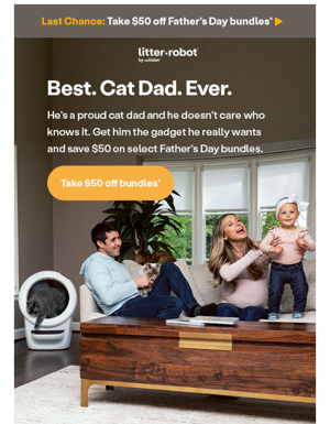 Last Chance! Take $50 Off For The World’s Best Cat Dad