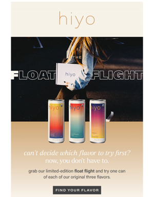 NEW: The Float Flight
