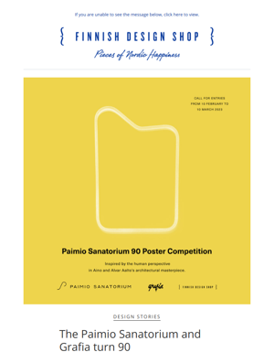 Paimio Sanatorium 90 Poster Competition | 15% Off Aalto Classics