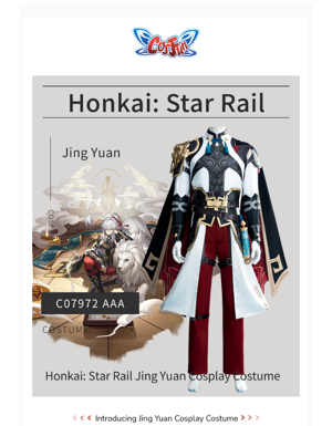 Become A Legendary Arbiter-General: Get Your Jing Yuan Cosplay Costume!🌠🌠
