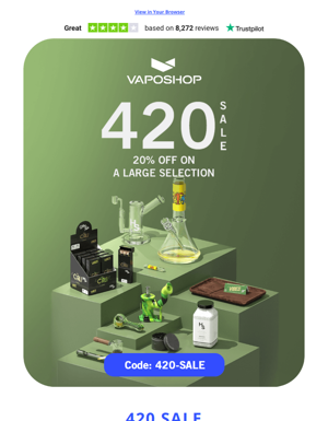 🚨 Grab Your Gear Now - 420 Sale 🚨