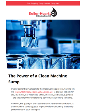 The Power Of A Clean Machine Sump 🧼 ⚙️