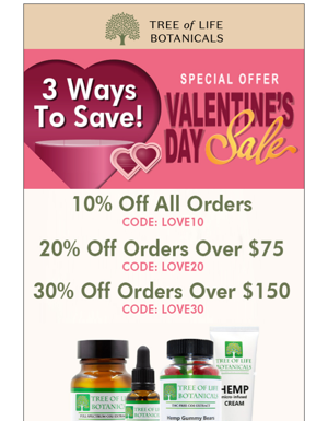 ❤️ Three Ways To Save! Save 30% Off Your Next Order!