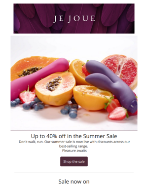 Summer Savings- Up To 40% Off