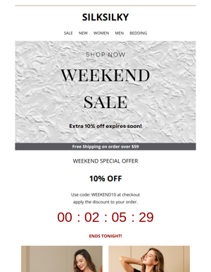 ⏰Extra 10% Off Expires Soon| Happy Weekend